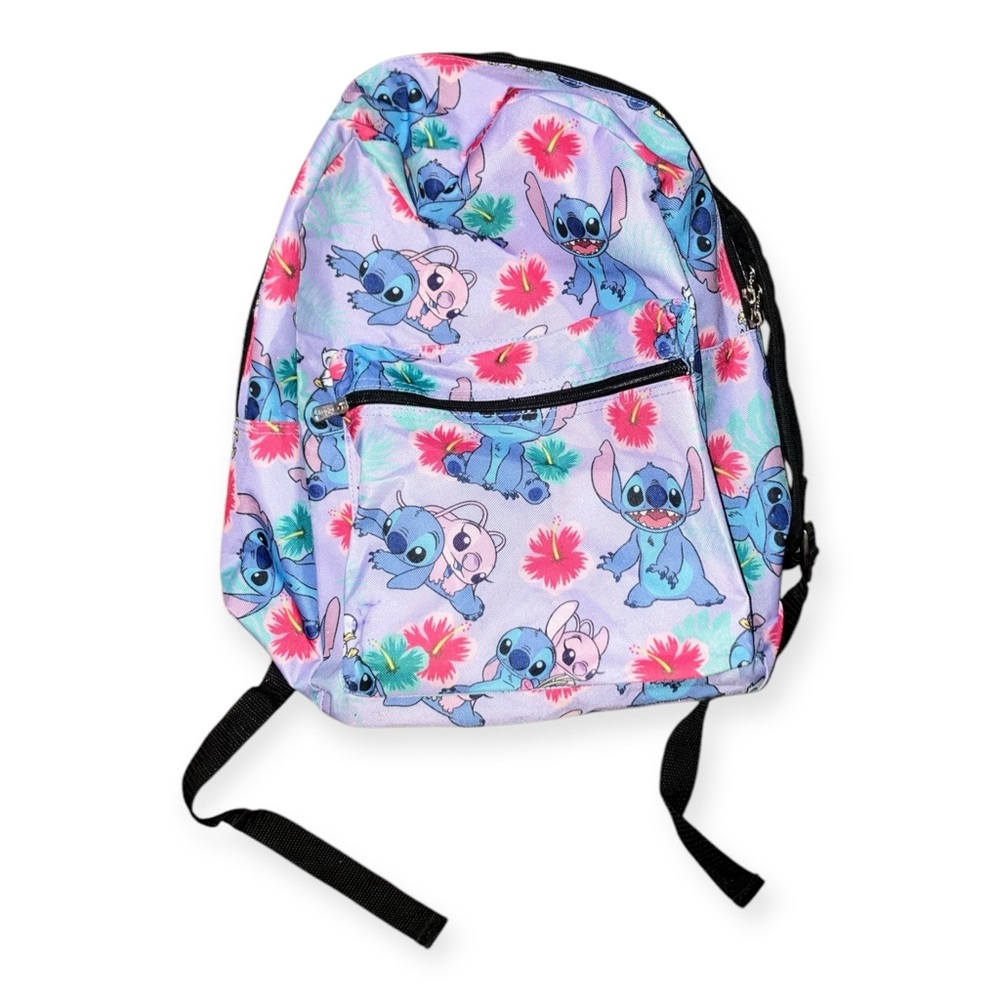 Disney Lili and Stitch Purple Nylon Backpack